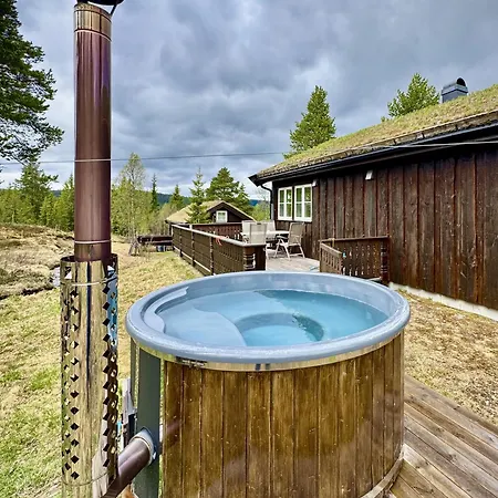Сasa de vacaciones Mountain Nesfjellet Sauna, Hot Tub & Skiing *